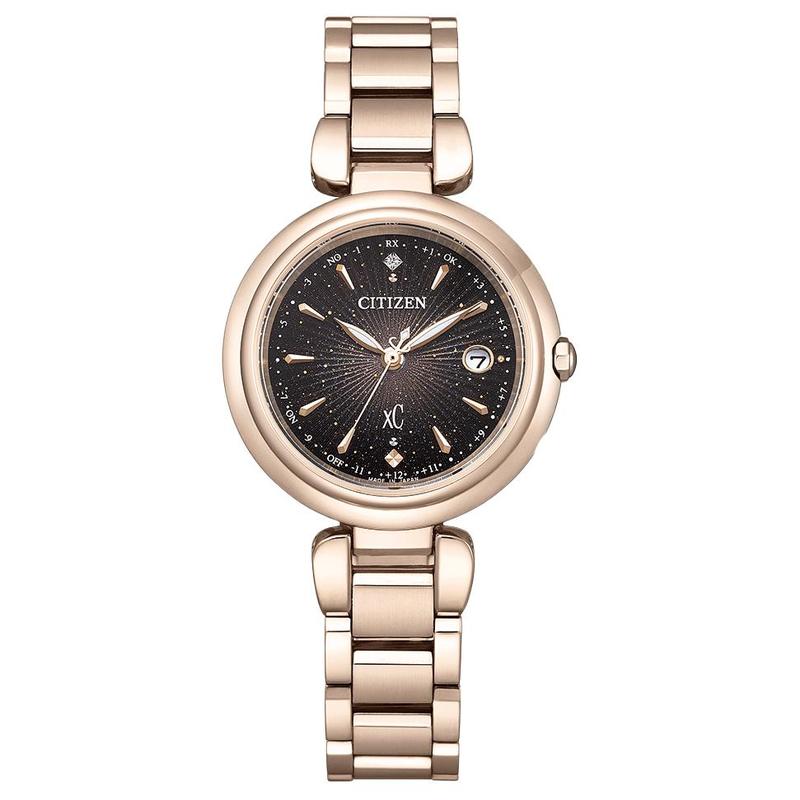 

CITIZEN xC series Ruishui series 50 meters waterproof world time perpetual calendar date display light Quartz super titanium strap 29mm wom ES9467-97E чорний