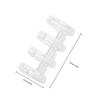 10Pcs Premium Plastic Loose Leaf Binder Snap Rings Smooth Polished Surface Four-Hole Segmented File Binder for Office School