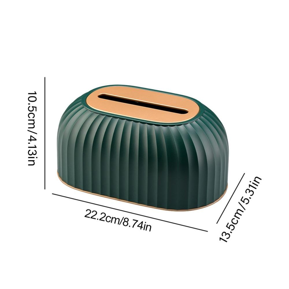 Spring Loaded Tissue Holder Light Luxury Storage Box Convenient Desktop Holder Tissue Storage зелёный