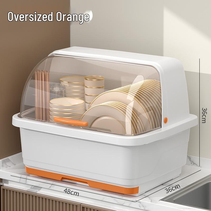 

Коробка для хранения мисок и палочек с крышкой, Сушилка для посуды для кухни и общежития, Пластиковый шкаф для мисок, Коробка для мисок со сливом