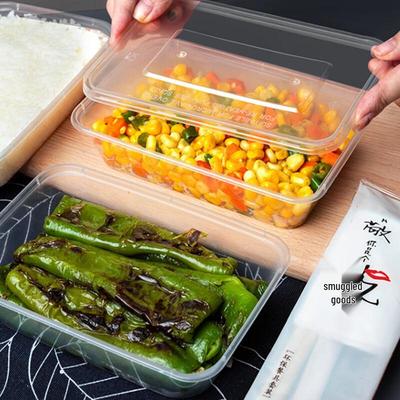 Disposable Rectangular Plastic Meal Prep Containers