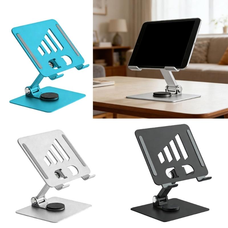 Tablet Holder Stand 360 Degree Rotatable Portable Foldable Desktop Bracket Support For Tablet Laptop Desktop Holder