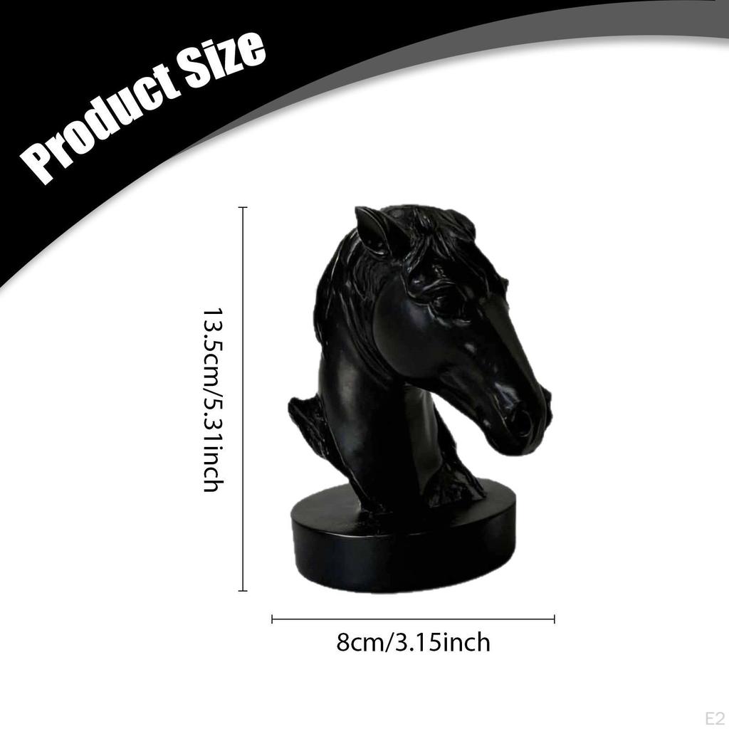 Horse Figurine Statue Desk Animal Sculpture Ornament Resin Material Artistic Collectible Centerpiece
