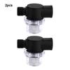 2 STÜCKE 1/2 Zoll Twist-On-Rohr Wasserpumpensieb NPSM Einlass/Auslass mit 50 Mesh Edelstahlfiltersieb für RV Marine