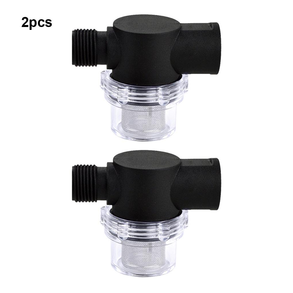2PCS 1/2Inch Twist-On Pipe Water Pump Strainer Npsm Inlet/Outlet with 50 Mesh Stainless Steel Filter Screen for RV Marine
