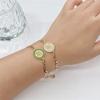 Fashion Men Women Religious Figure Adjustable Bracelet High-Quality Party Gold-Plated Zircon Jewelry for Daily Wear
