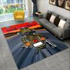 3D Retro Vintage Motorcycle Area Rug Large,Carpet Rug for Living Room Bedroom Sofa Doormat Decor,Child Play Non-slip Floor Mat