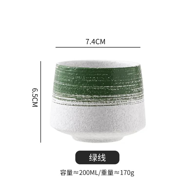 Ceramic Japanese Style Vintage Coffee Cup Coarse Ceramic Water Cups Household Drinking Cooking Tea Cups Office Drinkware 200ML