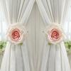 Realistic Rose Curtain Clips Exquisite Curtain Straps Clips Curtain Buckle  Valentine's Day