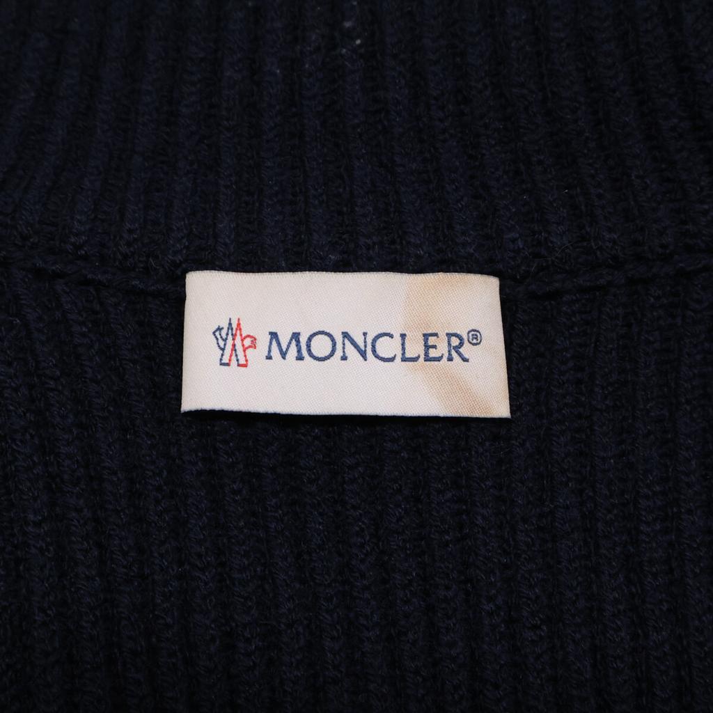 MONCLER F20919B51200 CARDIGAN TRICOT Knit switch down Jacket S NavyUsed