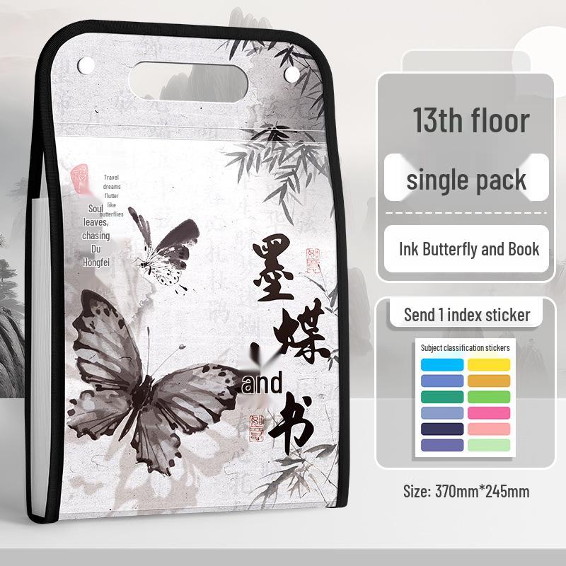 Kaba Bear Accordion Bag: Large Capacity Student Storage for Test Papers and Subject Organization In Jr. and Sr. High School.