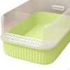 Litter Pan Practical Open Top Kitten Box Anti Splashing Removable High Sides Large Cat Bedpan