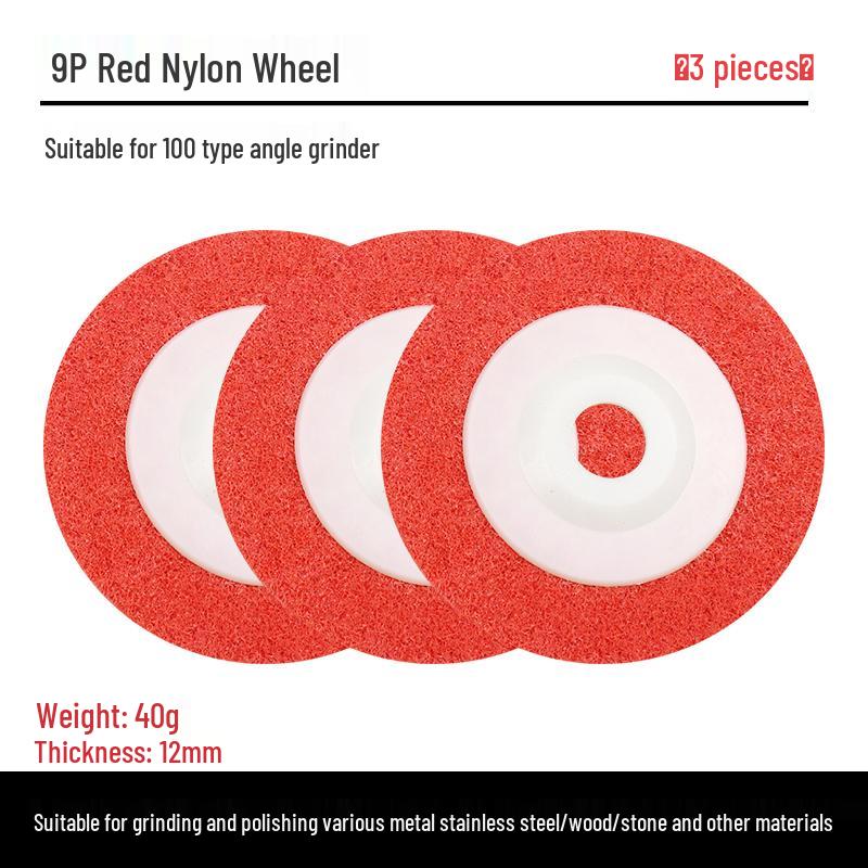 Nylon Fiber Polishing Wheel for Angle Grinder - Metal Grinding, Rust Removal, Stainless Steel and Wire Drawing Disc