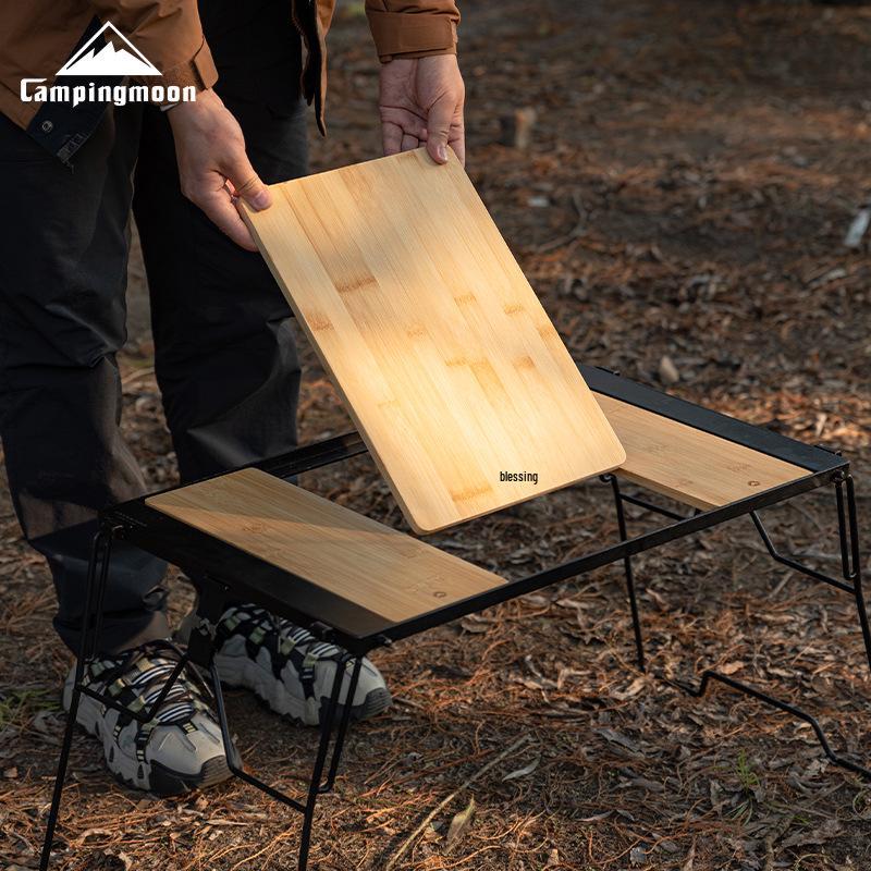 Tavolo da Campeggio Coleman CK-P25 in Bambù per Tè e Taglio con Storage