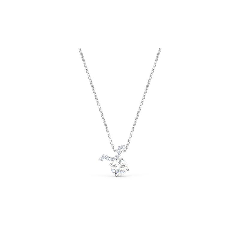 Swarovski Zodiac II Constellation Taurus Alloy Crystal Necklace Women s Silver 5556905