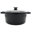 4.5L Enameled Cast Iron Pot With Lid Black Pot Solid Saucepper