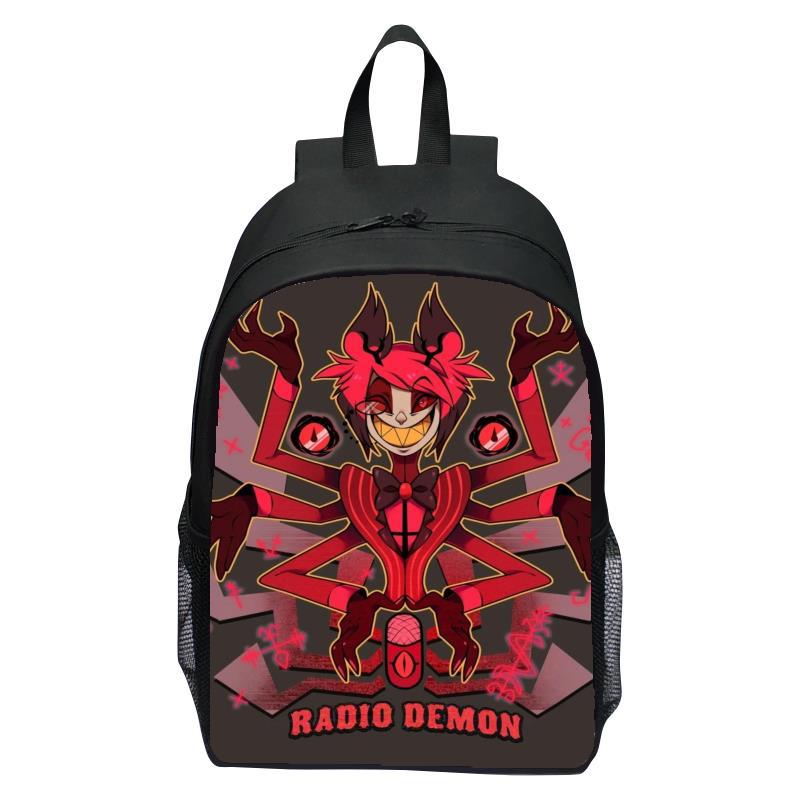 Neuer Bestseller Hell Inn Hazbin Hotel Rucksack Fußball Comic Rucksack Jungen und Mädchen Laptop Rucksack Schüler Rucksack