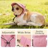 Corduroy Dog Baseball Cap Breathable Cat Headwear Decorative Pet Sun Hats  For Small Pets