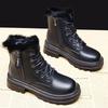 Women Casual Thick Sole Fleece Lined Warm Winter Mid Top Snow Boots