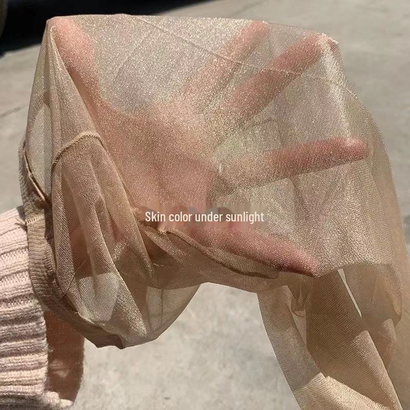 "Summer Pearlescent Shiny Black Stockings for Internet Celebrities - Ultra-Thin and Sexy Female Pantyhose"