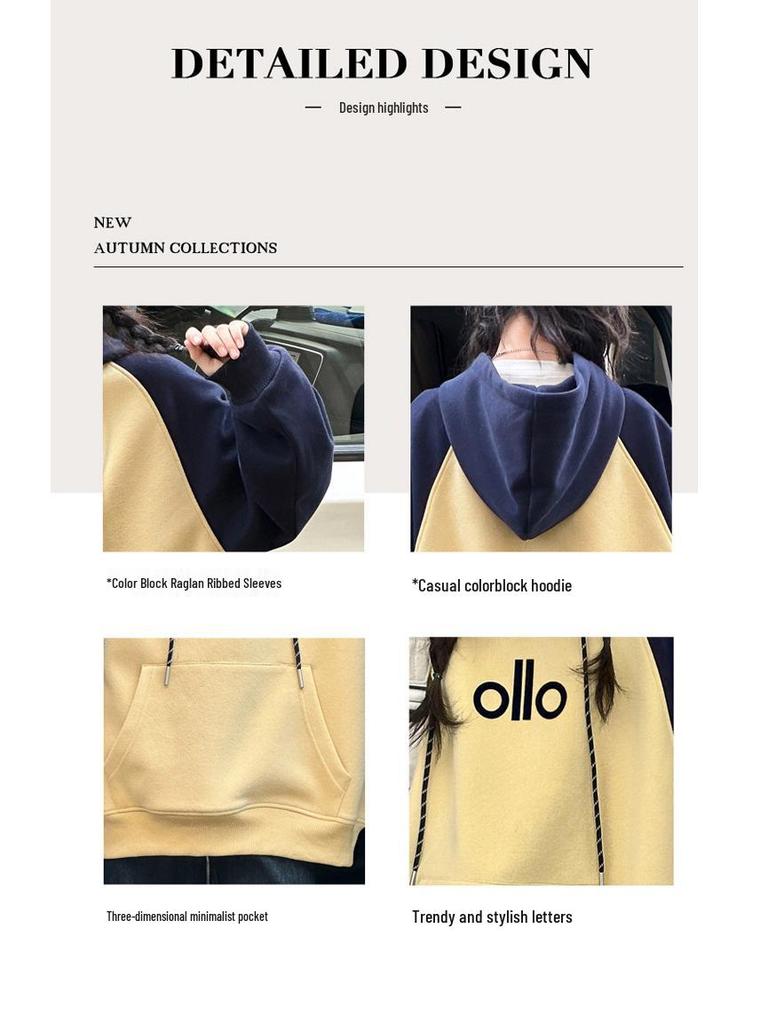 2025 Girls' Casual Hooded Sweatshirt and Pants Set for Middle School Students - Trendy Autumn Style