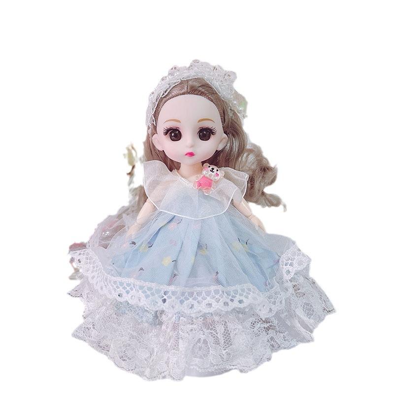 17Cm Barbie Doll Small Doll Girl Princess Doll Mini Play House Doll Small Toy