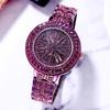 Casual Business Full Diamond Fashion Kreatywny kwarcowy zegarek damski