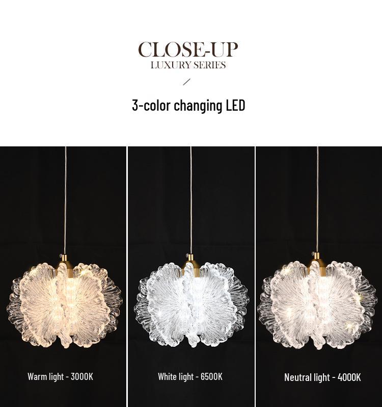 Modern French Cream Pendant Lights: Minimalist Bedside and Hallway Fixtures