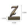1PCS Relief Metal House Number with Magnet 5.8*4.5cm Door Number Apartment Door Numbers for Outdoor Hotel Home Mail Box Label