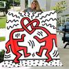 1pc Blanket Keith Haring Ascending2 Print Design, Lightweight Blanket for Sofa, Bed- Soft &Warm, Gift for All Seasons like Christmas, Halloween