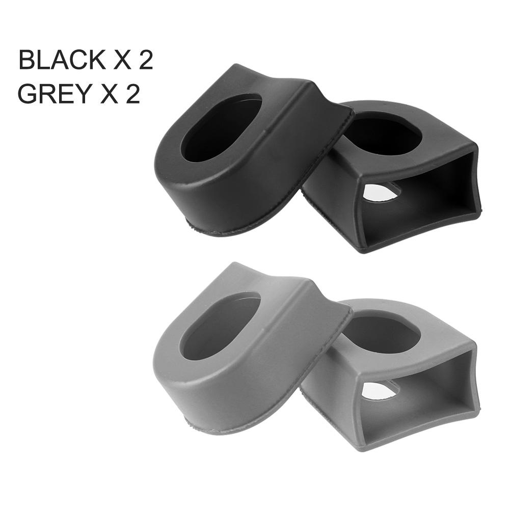 1/2 Pairs Crankset Protector Crank Protective Sleeve Bicycle Accessories for Shimano MTB Bike Gear Pedal Crank Silicone Cover