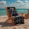 Custom Name Ultra-Soft Beach Towel with Fast & Furious Theme,Ideal for Pool - Camping, Diving - Perfect Travel Essential, Vibrant Beach Towel.