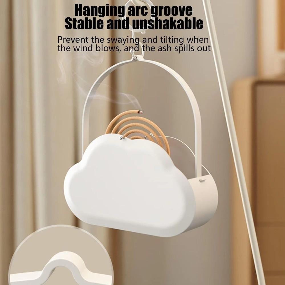 Cloud-Shaped Coil Incense Burner Iron Gnat Coil Rack Hanging Incense Coil Holder  Bedroom Use