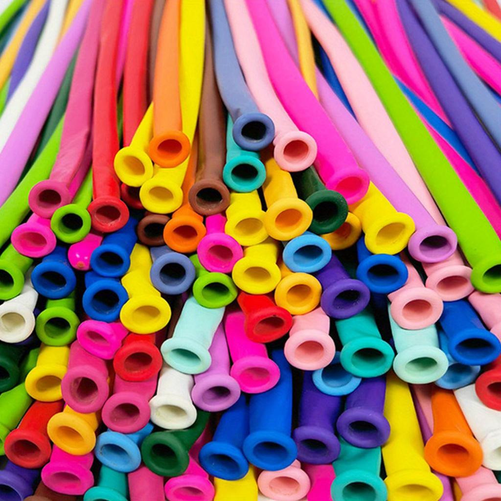 50/100/200pcs 10.24inch Colorful Long Latex Balloons With Balloon Pump DIY Manual Class Magic Twisting Balloons ZSY