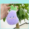 Adorable Plush Fruit Toy Collection Including Watermelon Apple And Strawberry Doll Keychain