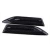 Carbon Fiber Black Side Wing Air Flow Intake Vent Fender Scoop Bonnet Decor 2pc