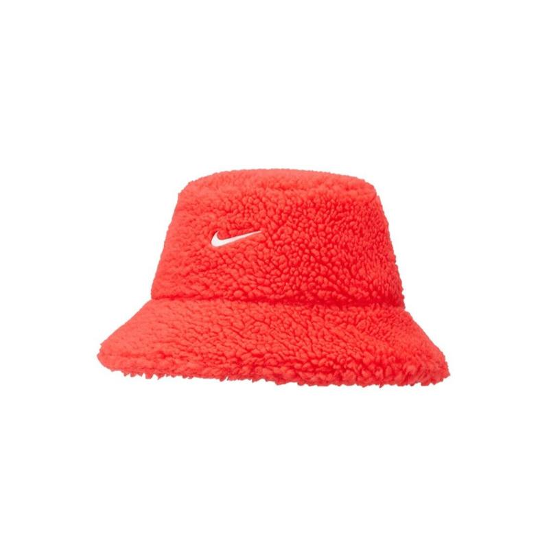 Nike Polyester Cotton Acrylic Bucket Hats Kids' Red Casual DV5437-696