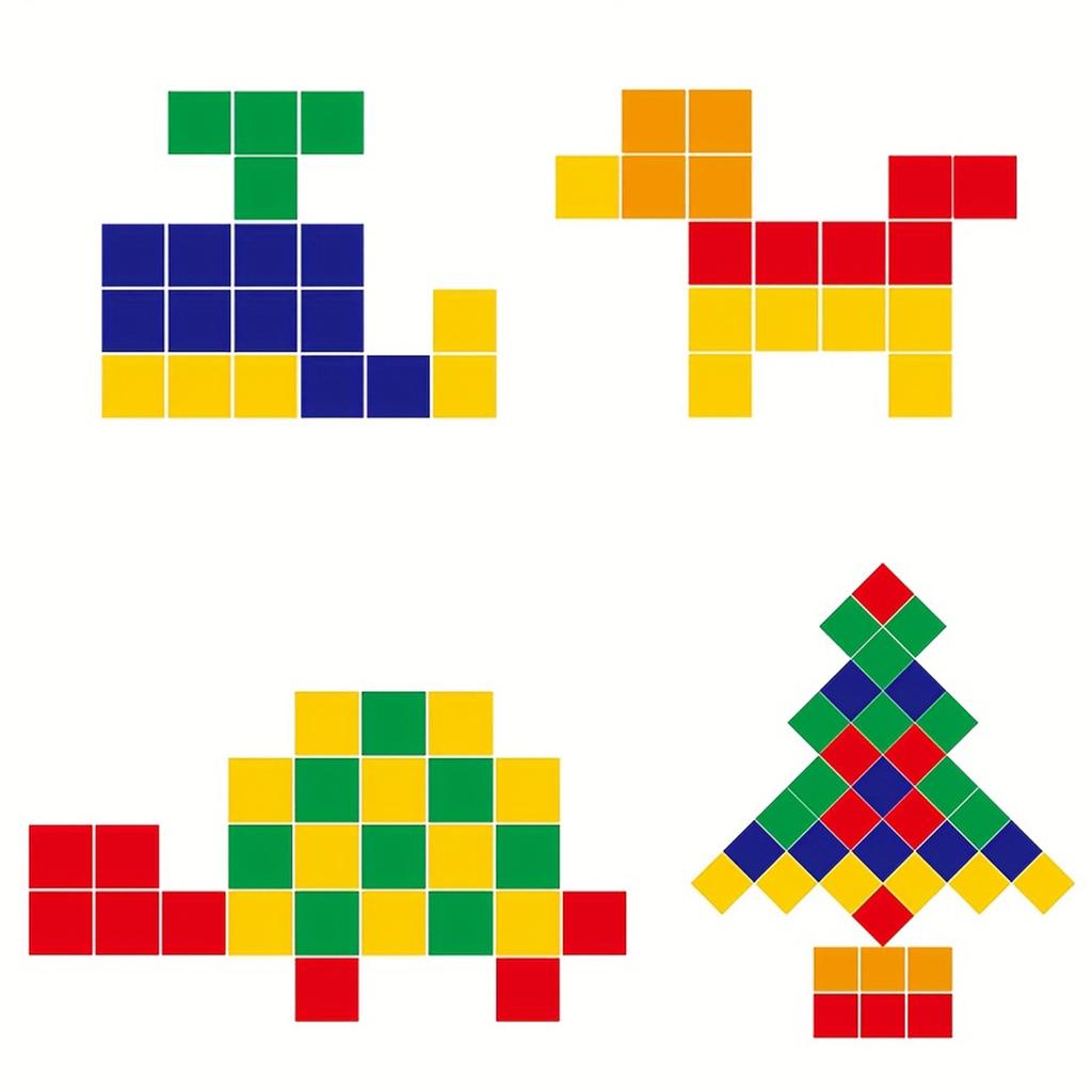 Wooden Box Square Block, Three Dimensional Thinking Puzzle Geometry, Square Three Views, Spatial Children's Math Teaching Aids