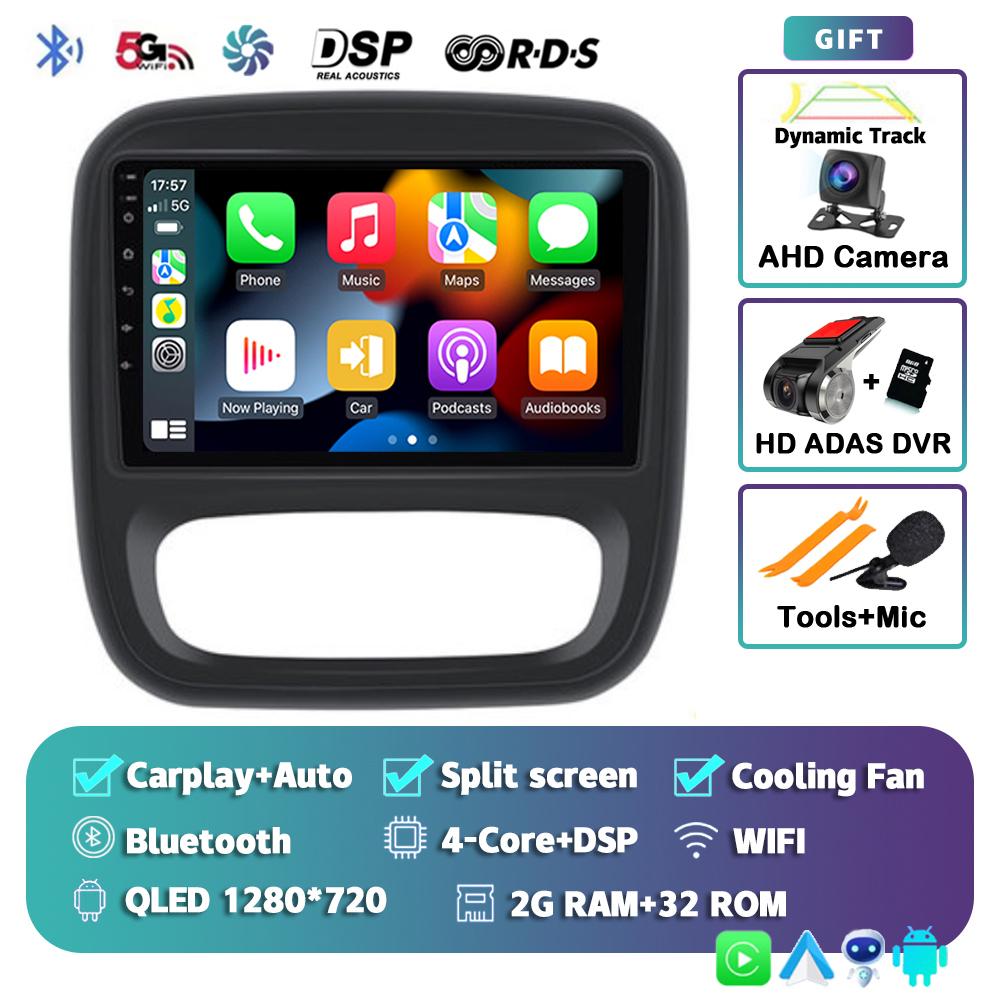 Android 14 Auto Car Radio For Renault Traffic 3 2014-2021 For Opel Vivaro B 2014-2018 Multimedia Video Player Navigation GPS DSP