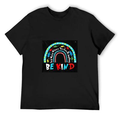In einer Welt, in der du alles sein kannst, sei nett - Sei nett T-Shirt Sommerkleidung Grafiken Herren Grafik-T-Shirts Hip-Hop
