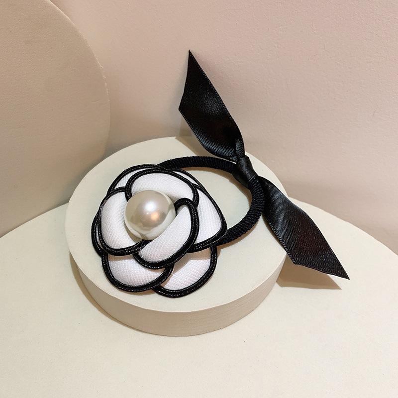 Kaméliová čelenka do vlasů pro ženy Gumička do vlasů Luxusní šperky Dámská čelenka do vlasů Dívčí perlové vlasové doplňky Vlasové šperky pro ženy