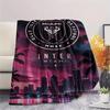 1Pc InterMiami Nacional Print Flannel Blanket High Quality Warm Comfortable Cover for All Seasons Perfect for Gifts Home Decor