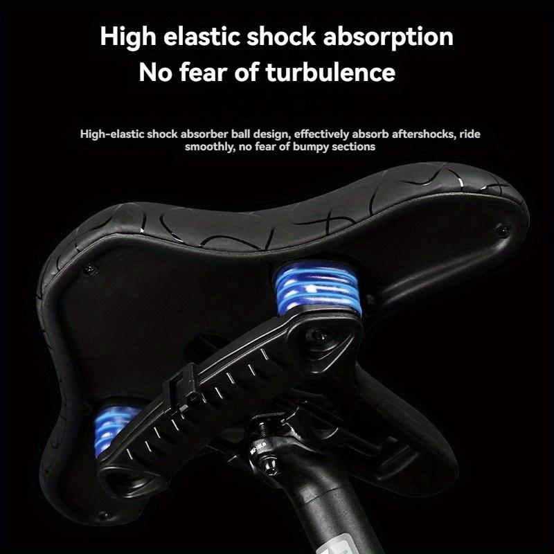 Adjustable Wide Bike Seat Comfortable Memory Foam Bicycle Saddle Shock Absorbing For Mountain Road City Stationary Exercise Bike