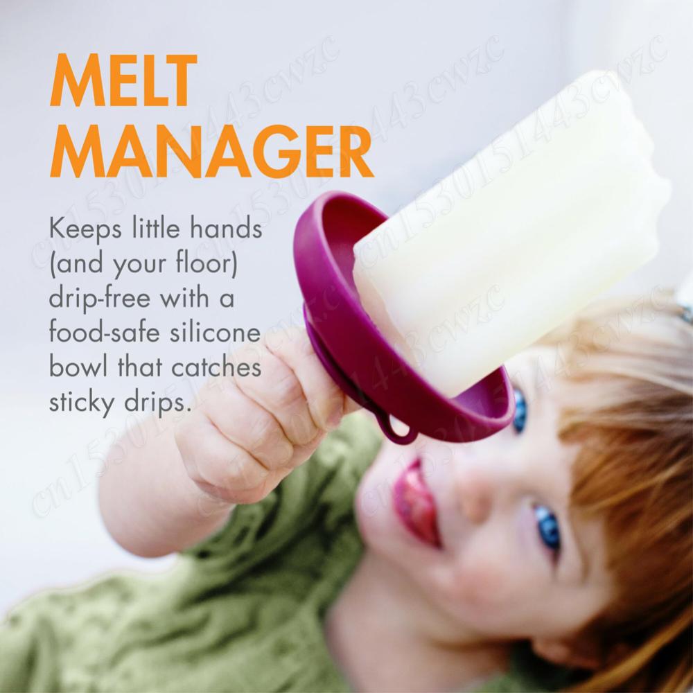 4 in 1Portable Silicone Popsicle Holder Drip-Proof Ice Cream Bracket Reusable Popsicle Protector Frozen Treats Holder for Summer