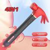 Hammer-shaped Female Vibrator, Sex Toy for Masturbation, Suction Cup, Clitoral Stimulation, G-spot, Novelty 4-in-1