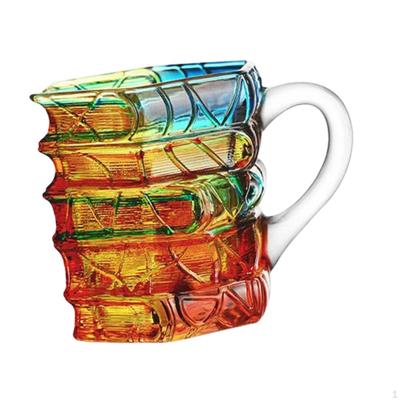 Libros Apilados Taza de Café Accesorios Regalos Coloridos para Entusiastas de la Literatura Escritor