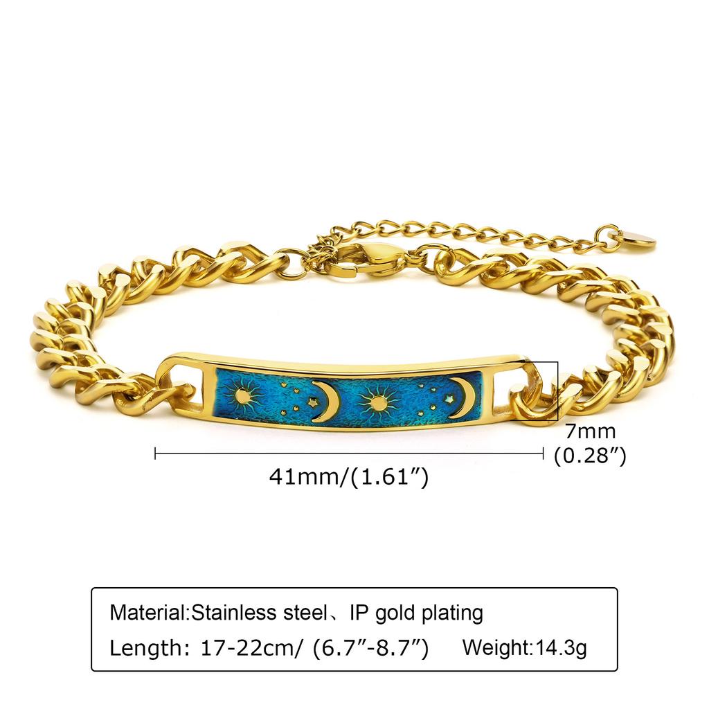 Bracelet Stainless Steel Bracelet Women'S Bracelet Zircon Coarse Chain Jewelry, Accessories