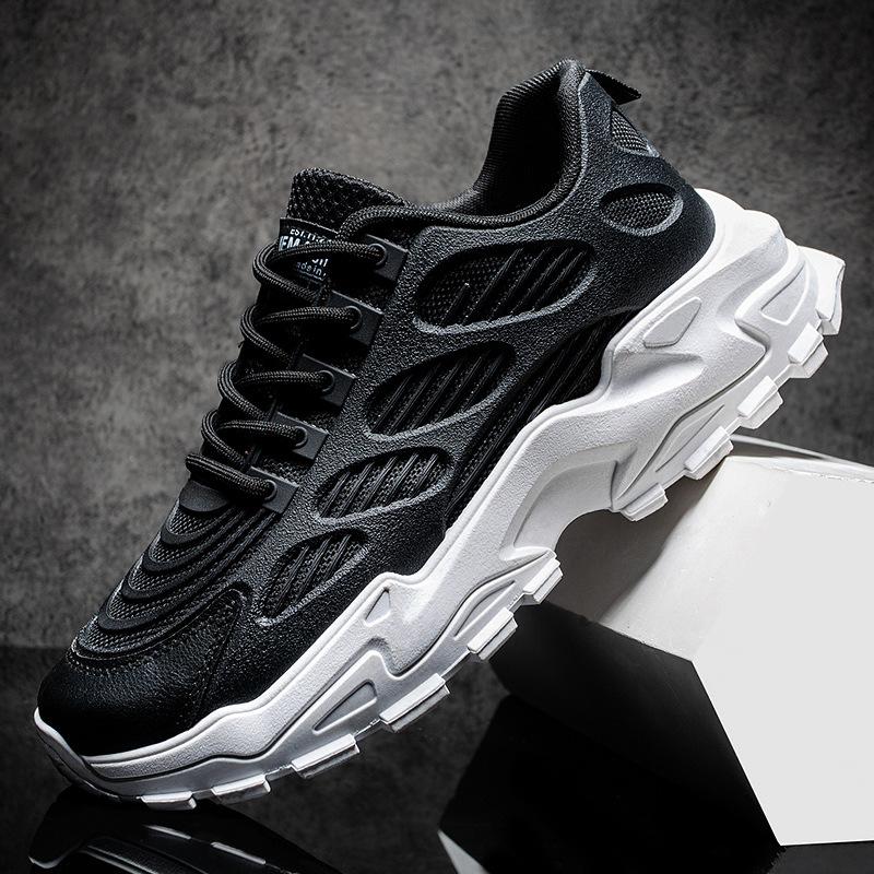 

2024 Четыре сезона Новые низкие повседневные кроссовки Толстая подошва Мужские кроссовки для папы Спортивные Дышащая сетка Модные Уличные Мужские Беговые кроссовки 44