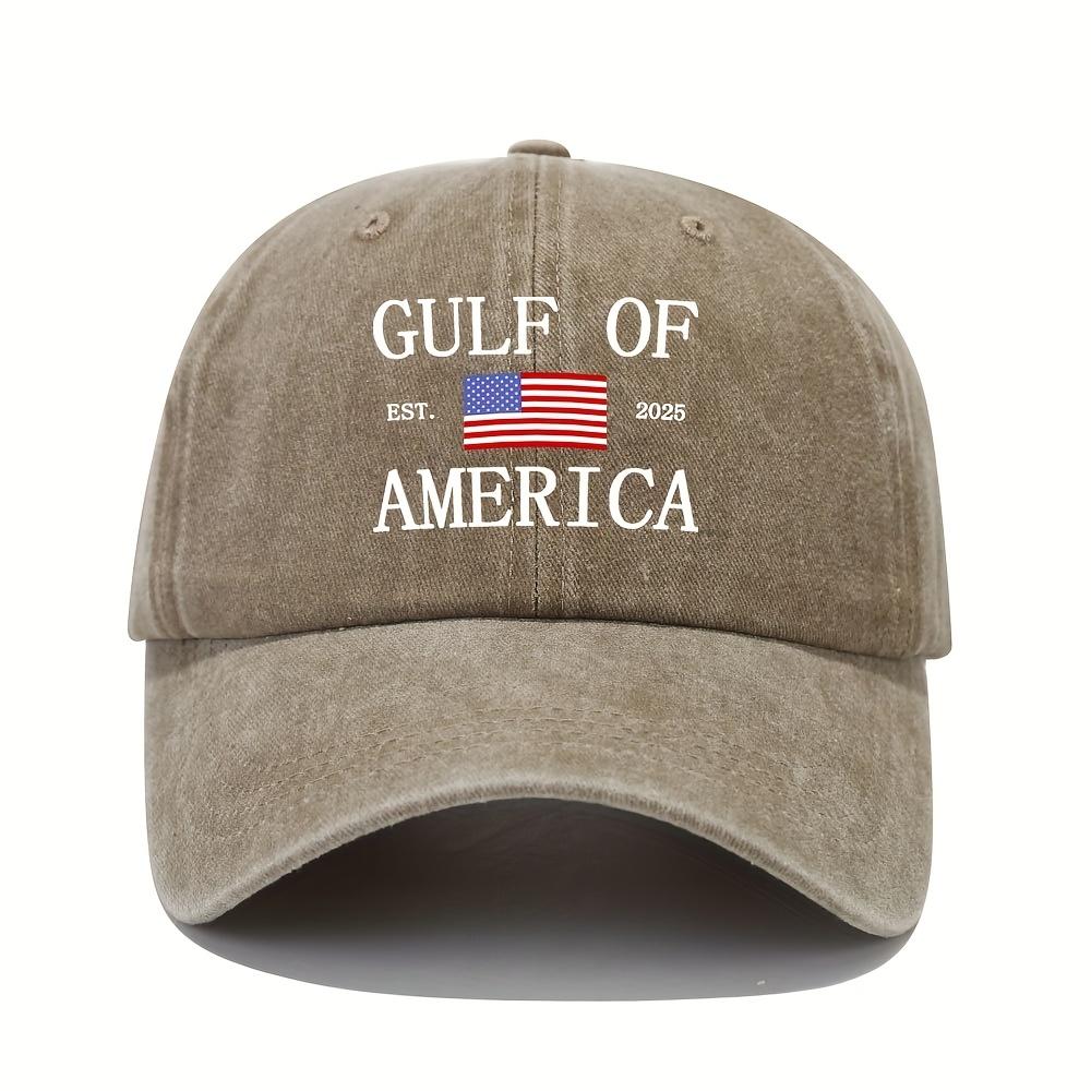 American Bay Adjustable Unisex Baseball Cap Patriotic USA Flag with of Mexico Map Outline EST 2025