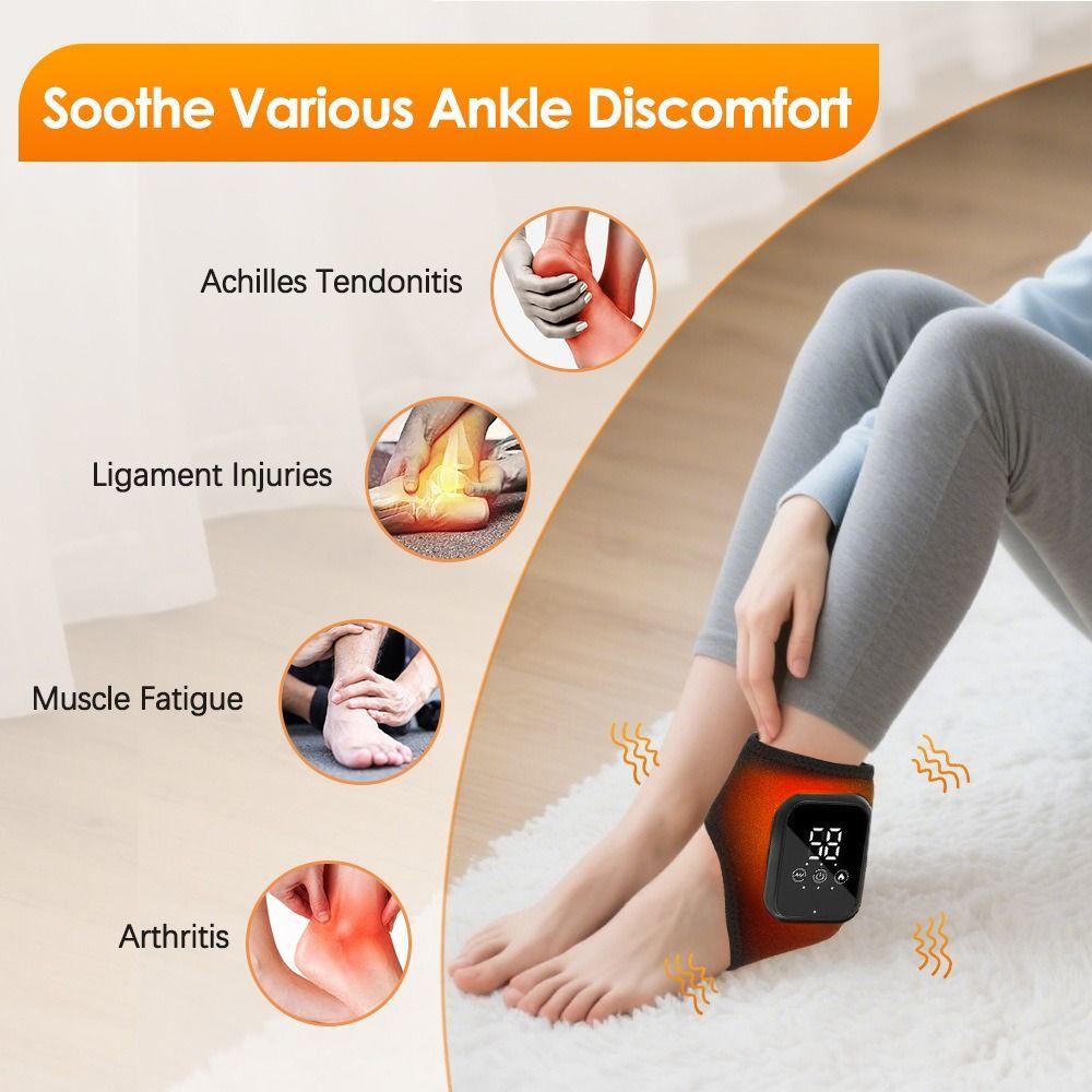 Side Stabilize Ankle Wrap Foot Massager Joint Protector Cordless Ankle Massager  Injury Recovery